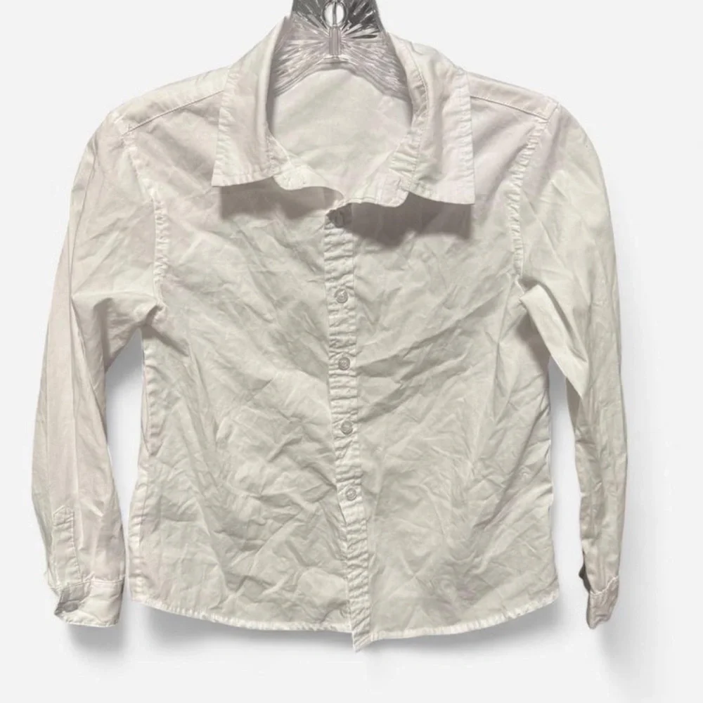 The children’s place white uniform button up top size 9 youth